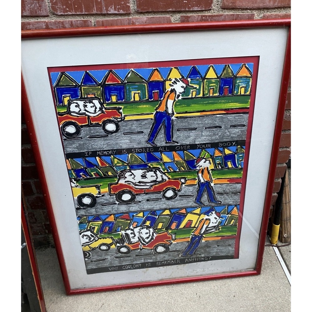 MICHELE ROBERTS Silkscreen 38/40(IF MEMORY is STORED ALL OVER YOURBODY)38"Hx31"L